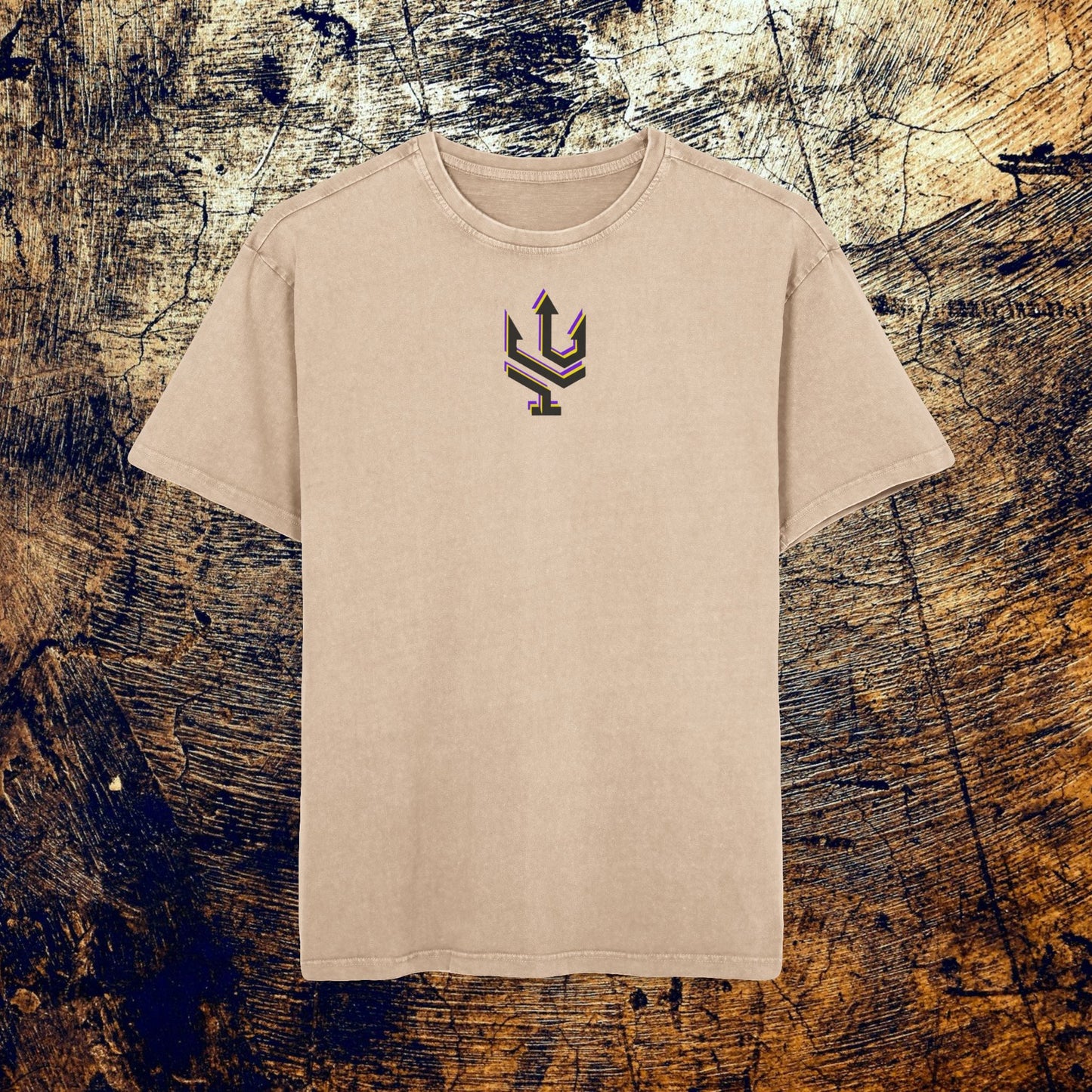 Exclusive Acid Washed Heavy Oversize Tee - Fearless!
