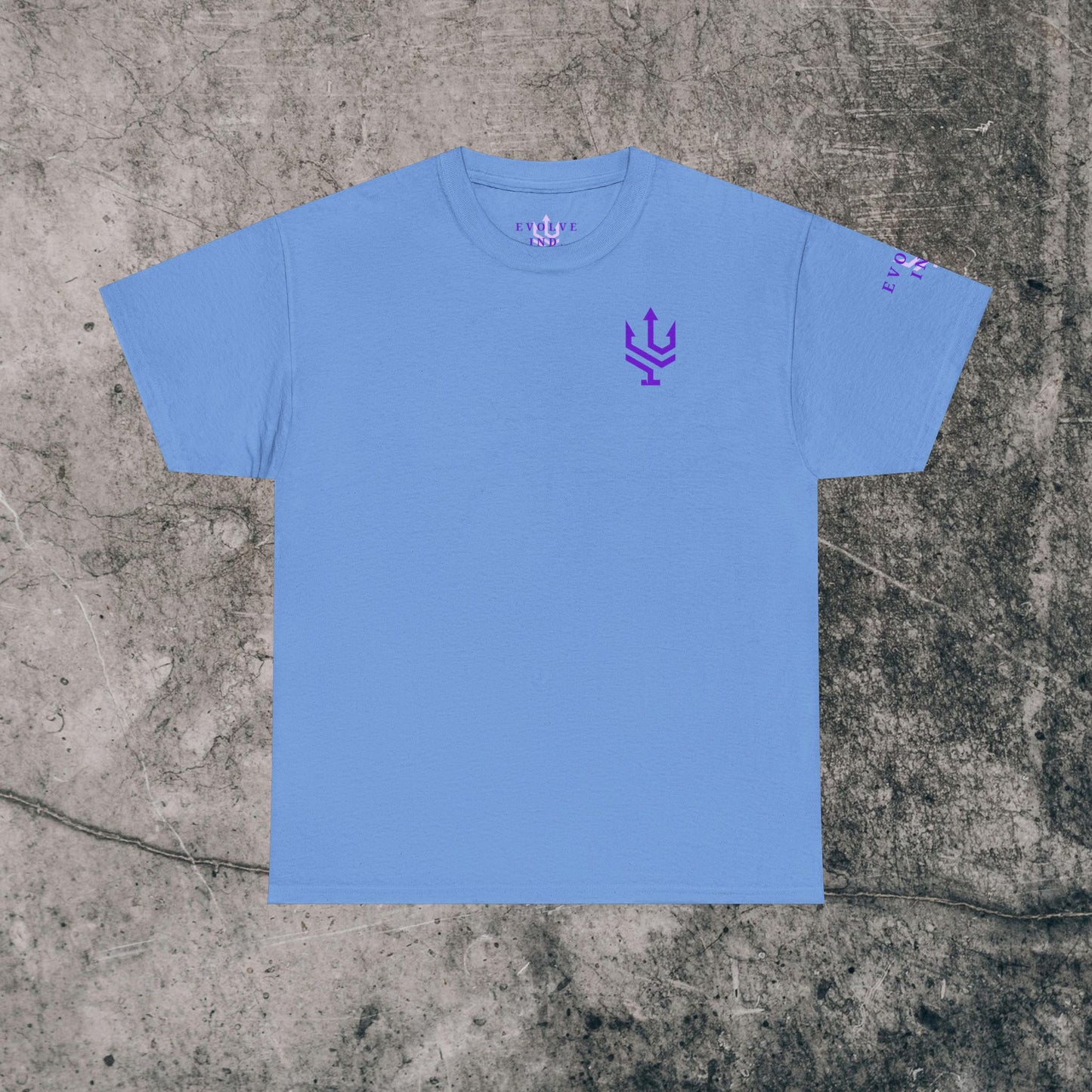 Unisex Heavy Cotton Tee Purple Font - I Elevate!