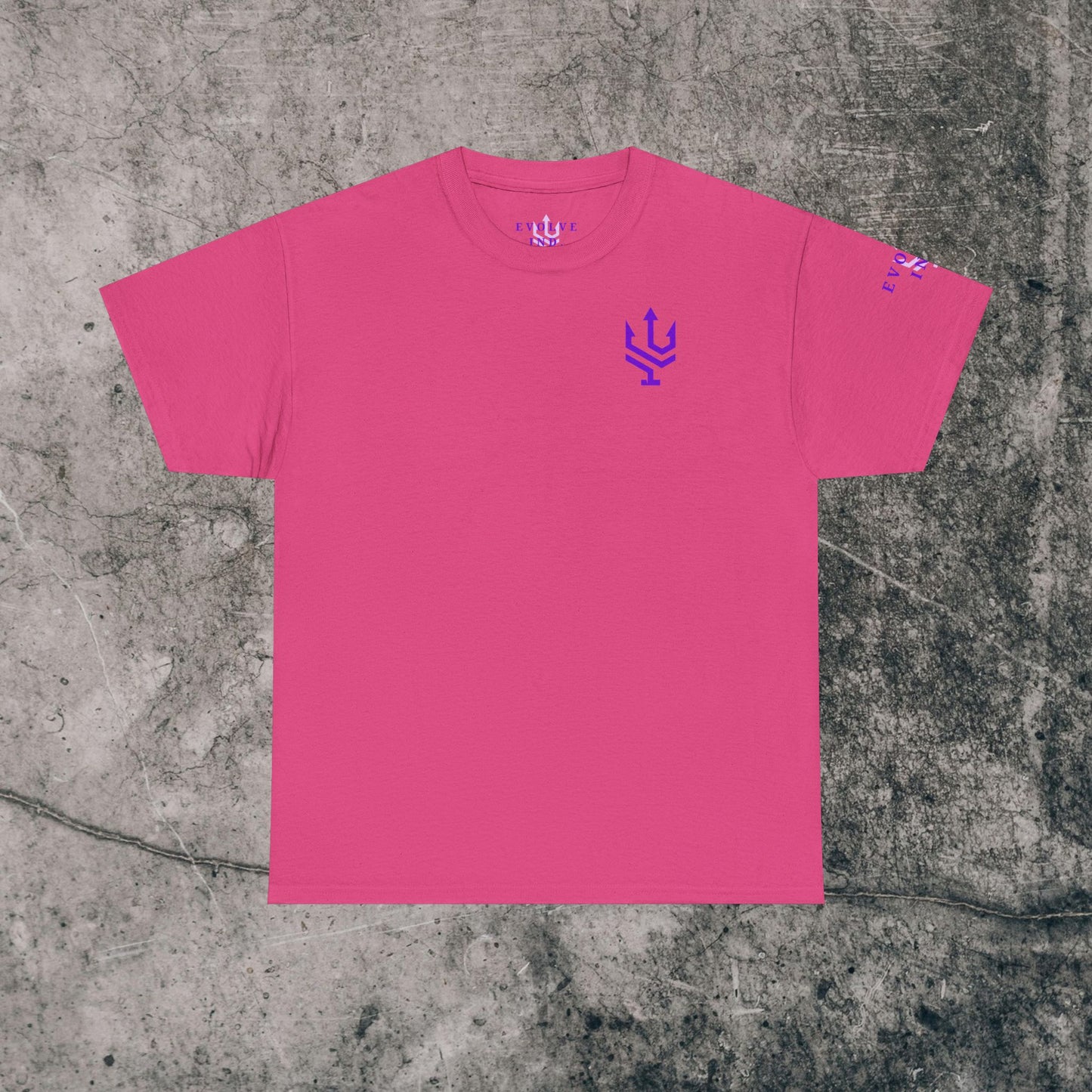 Unisex Heavy Cotton Tee Purple Font - I Elevate!