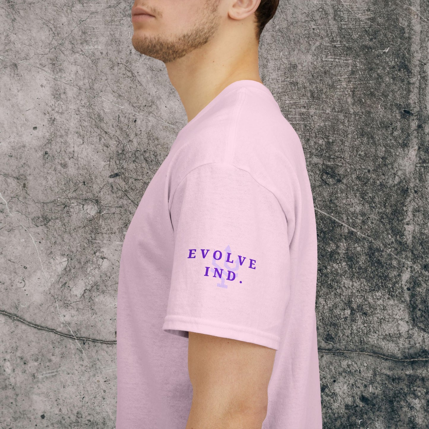Unisex Heavy Cotton Tee Purple Font - I Elevate!