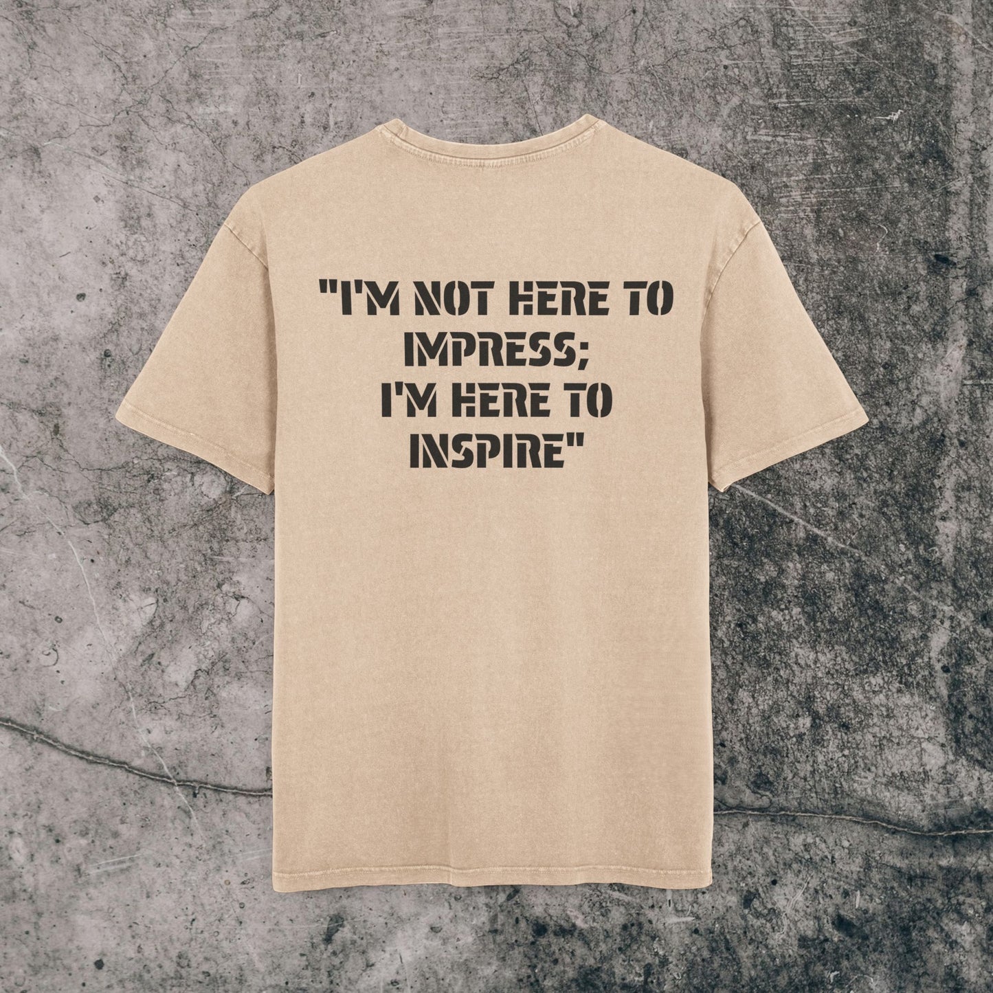 Men's Acid Washed Heavy Oversize Tee - Inspire!