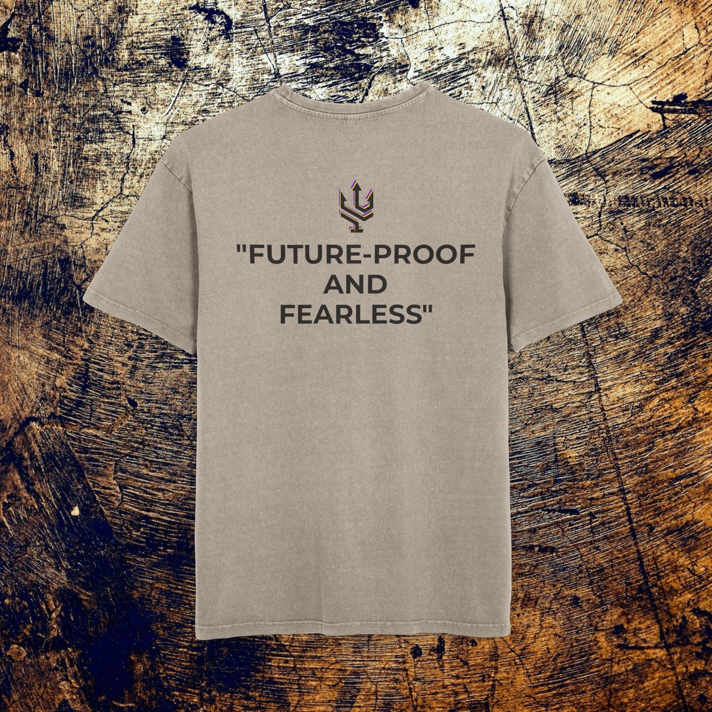 Exclusive Acid Washed Heavy Oversize Tee - Fearless!