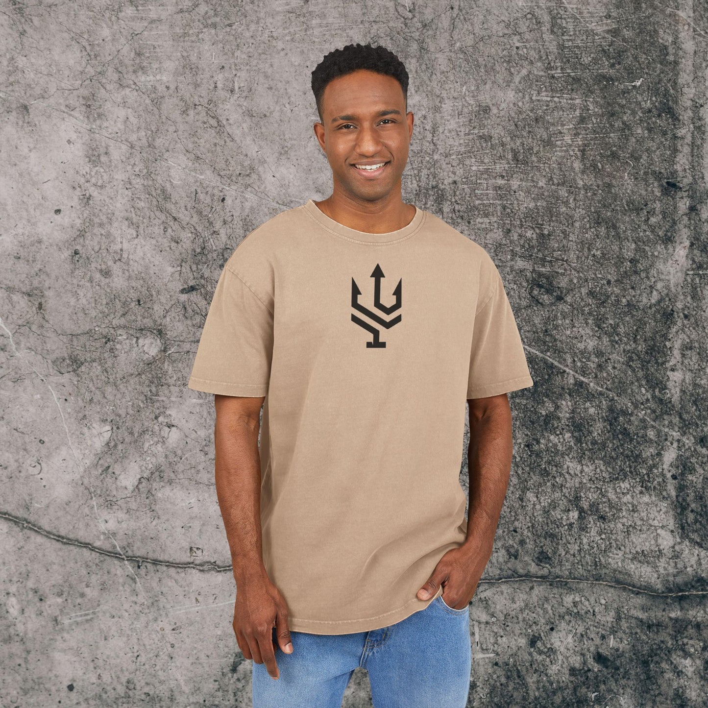 Men's Acid Washed Heavy Oversize Tee - Inspire!