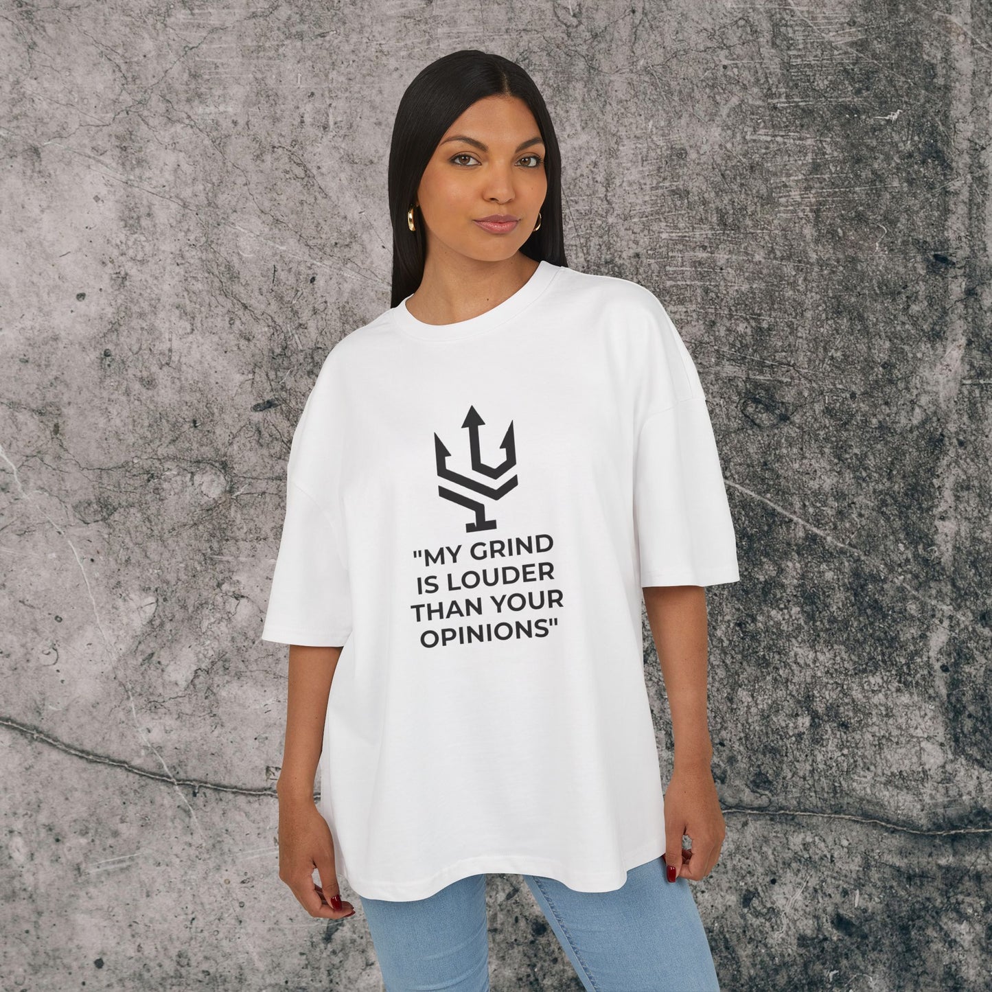 UNISEX Oversized Heavy Tee - Grind is Louder!