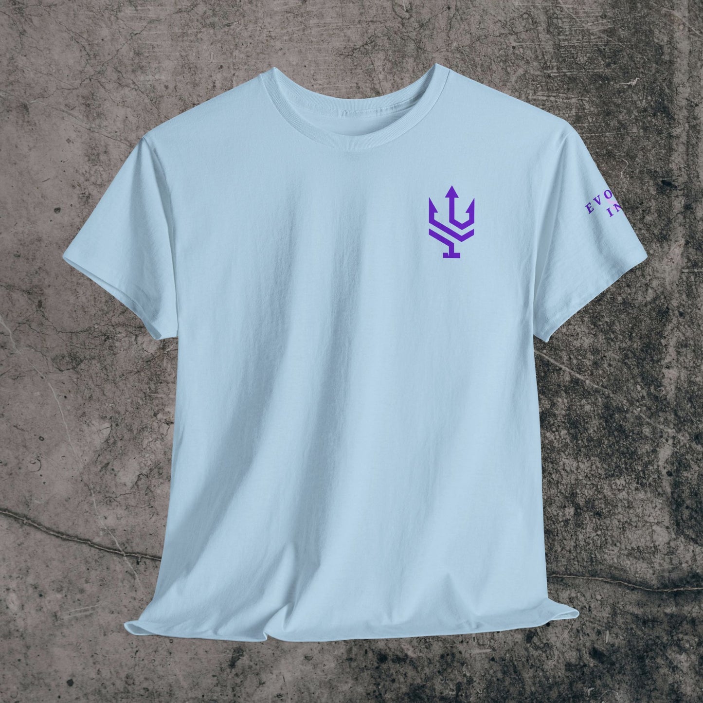 Unisex Heavy Cotton Tee Purple Font - I Elevate!