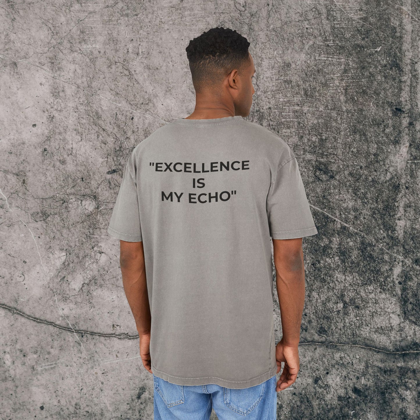 Men's Acid Washed Heavy Oversize Tee - Excellence!