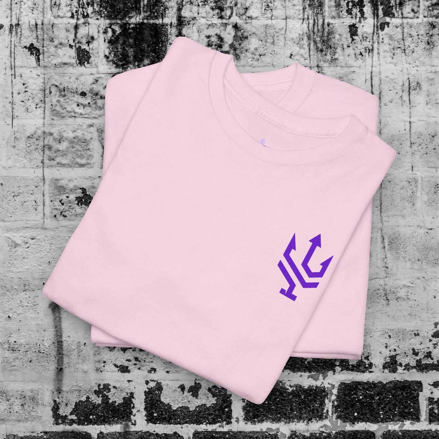 Unisex Heavy Cotton Tee Purple Font - I Elevate!