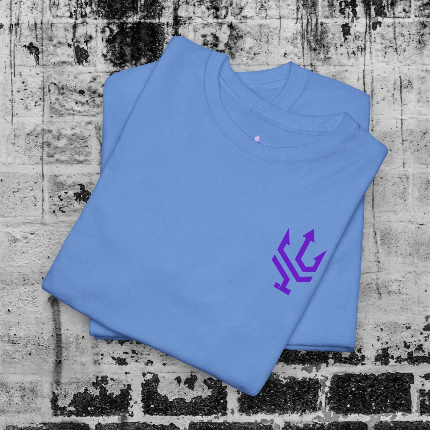 Unisex Heavy Cotton Tee Purple Font - I Elevate!