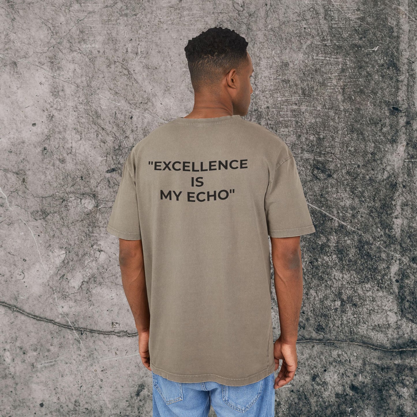 Men's Acid Washed Heavy Oversize Tee - Excellence!
