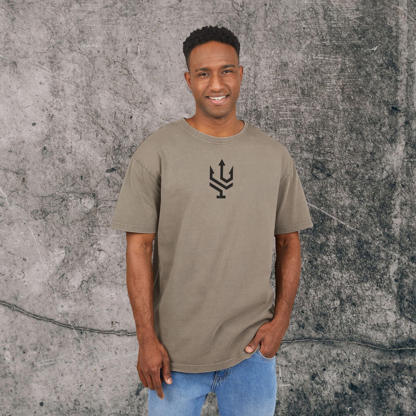 Men's Acid Washed Heavy Oversize Tee - Excellence!