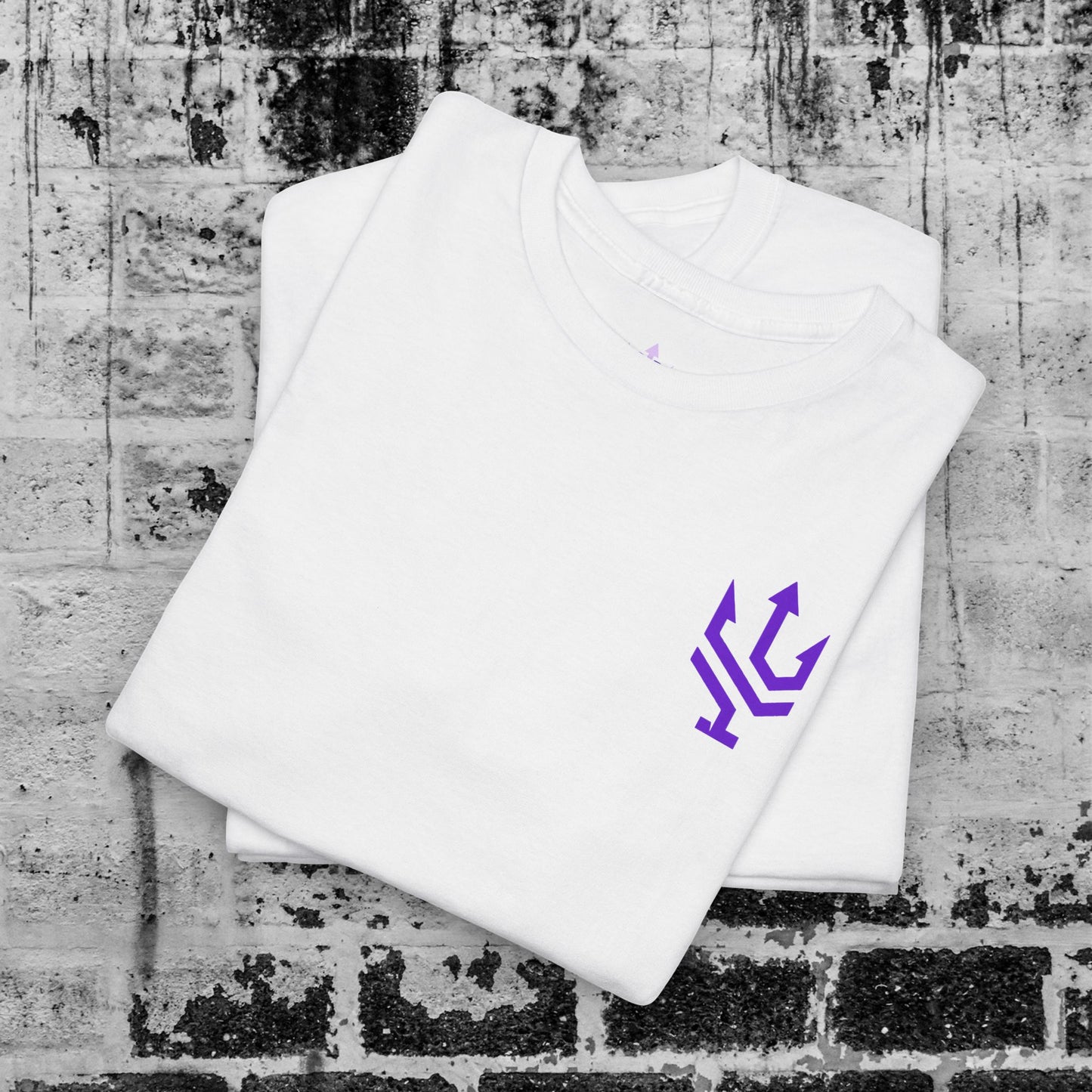 Unisex Heavy Cotton Tee Purple Font - I Elevate!