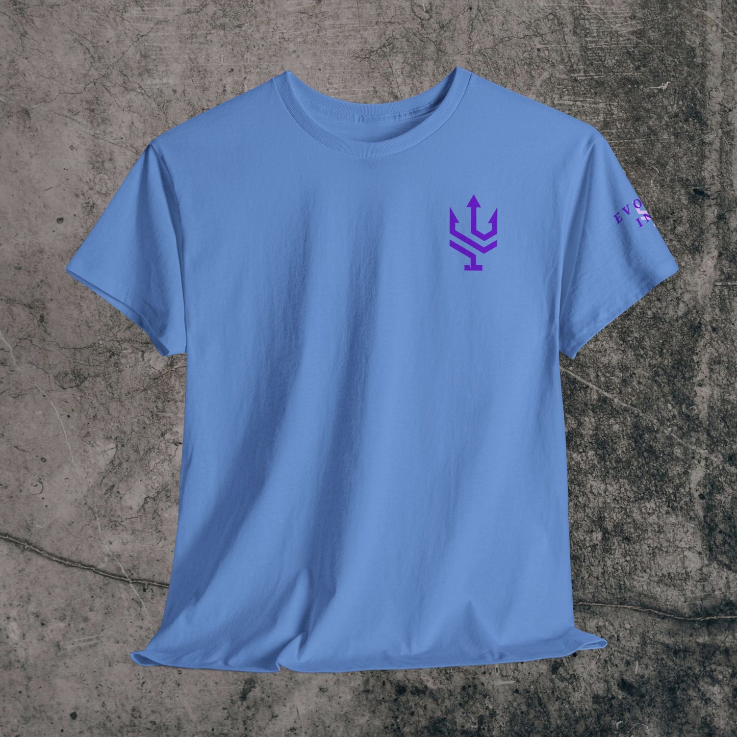 Unisex Heavy Cotton Tee Purple Font - I Elevate!