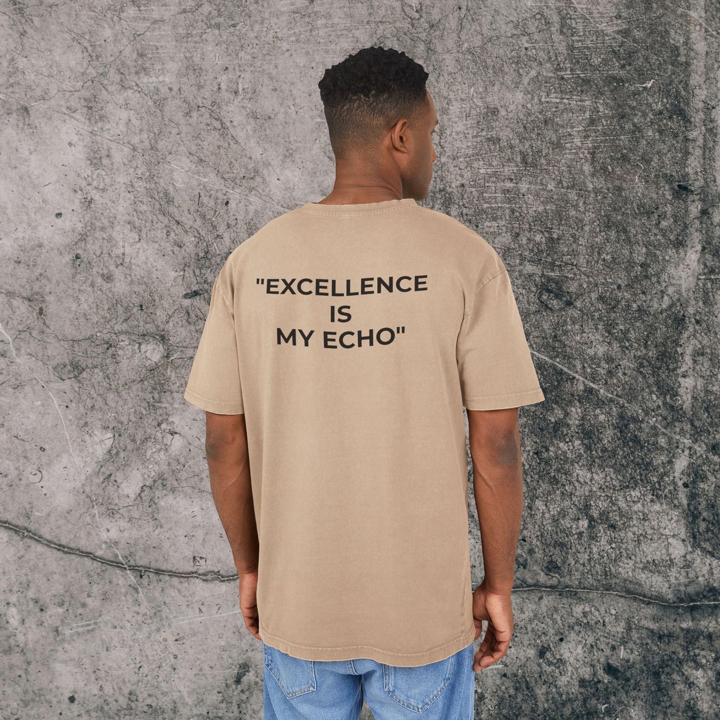 Men's Acid Washed Heavy Oversize Tee - Excellence!