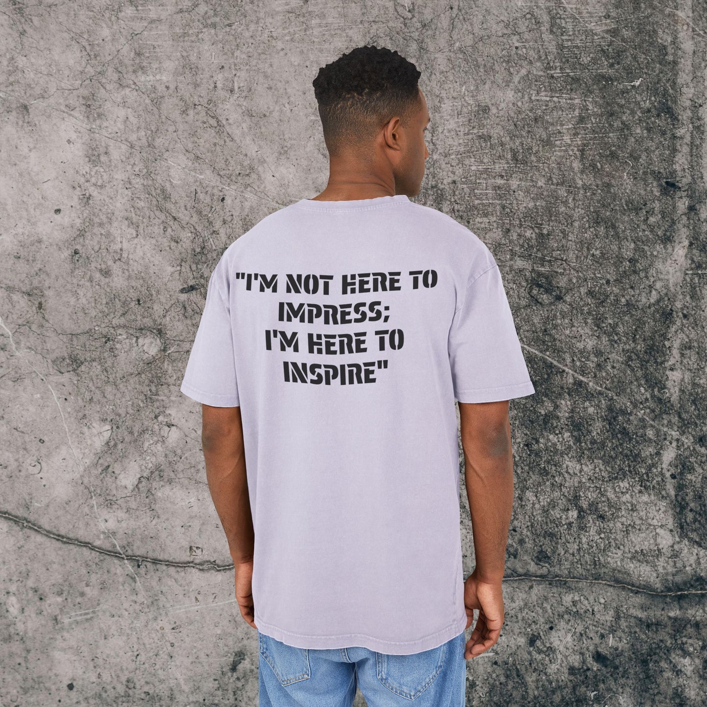 Men's Acid Washed Heavy Oversize Tee - Inspire!