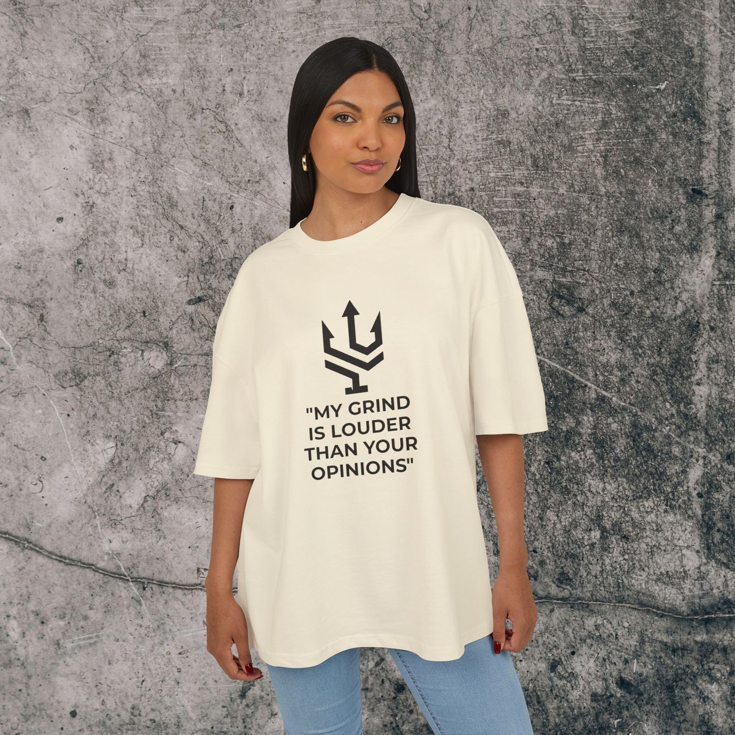 UNISEX Oversized Heavy Tee - Grind is Louder!