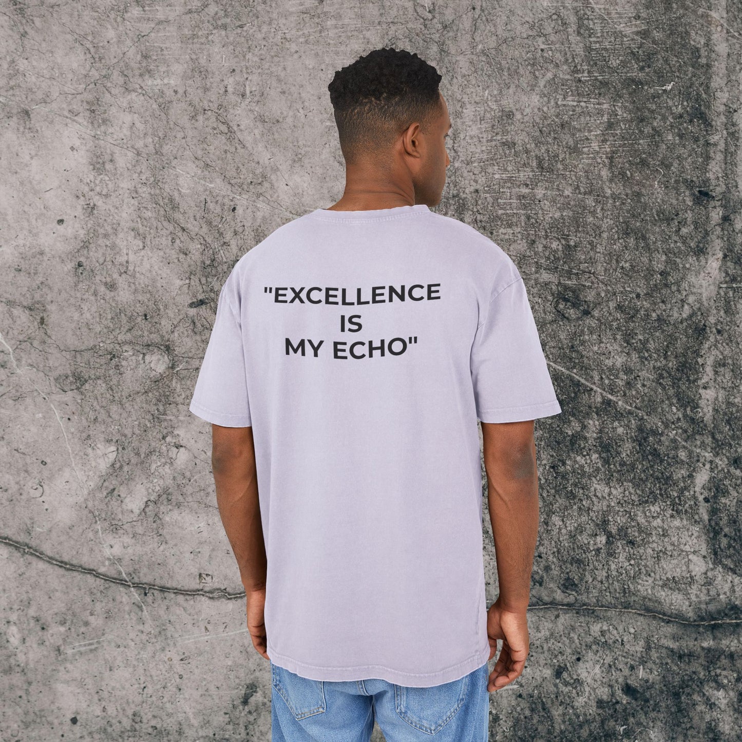 Men's Acid Washed Heavy Oversize Tee - Excellence!