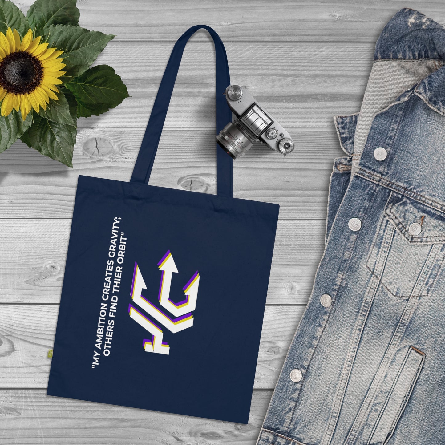 Organic Cotton Tote Bag - I Create gravity!
