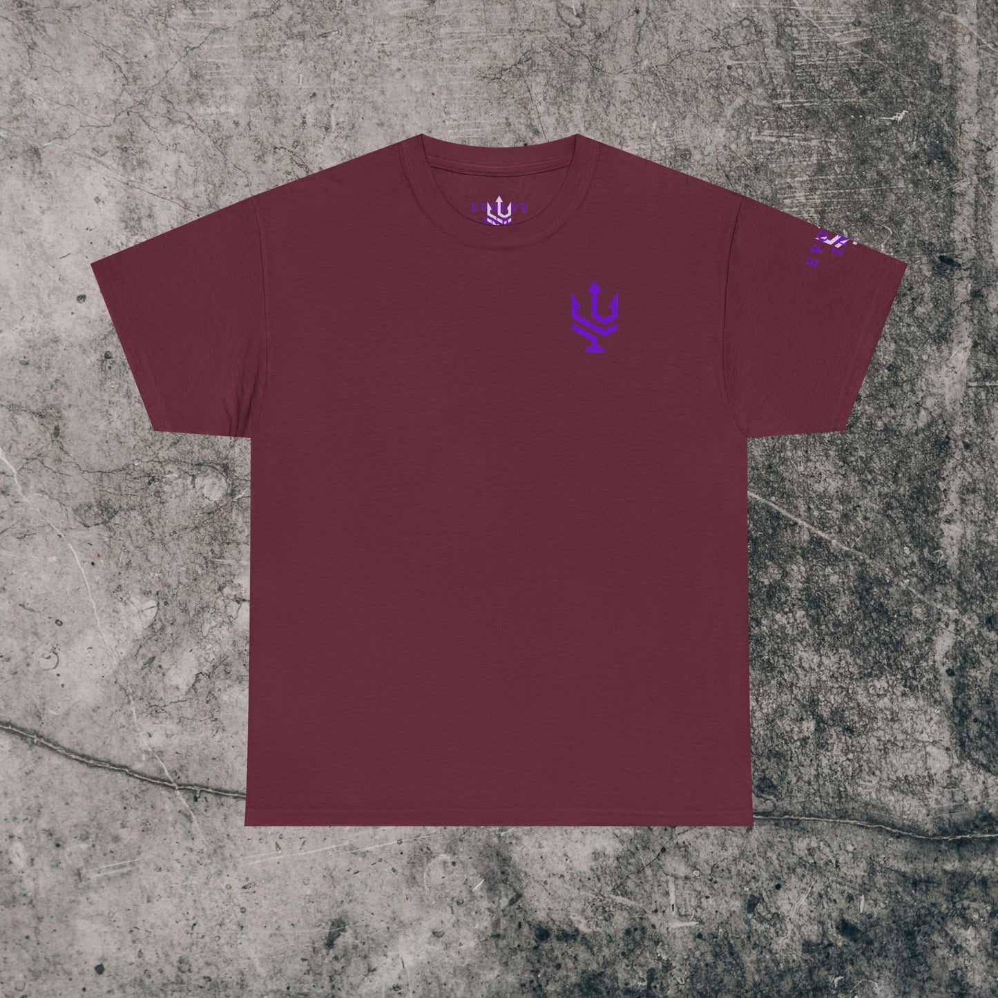 Unisex Heavy Cotton Tee Purple Font - I Elevate!