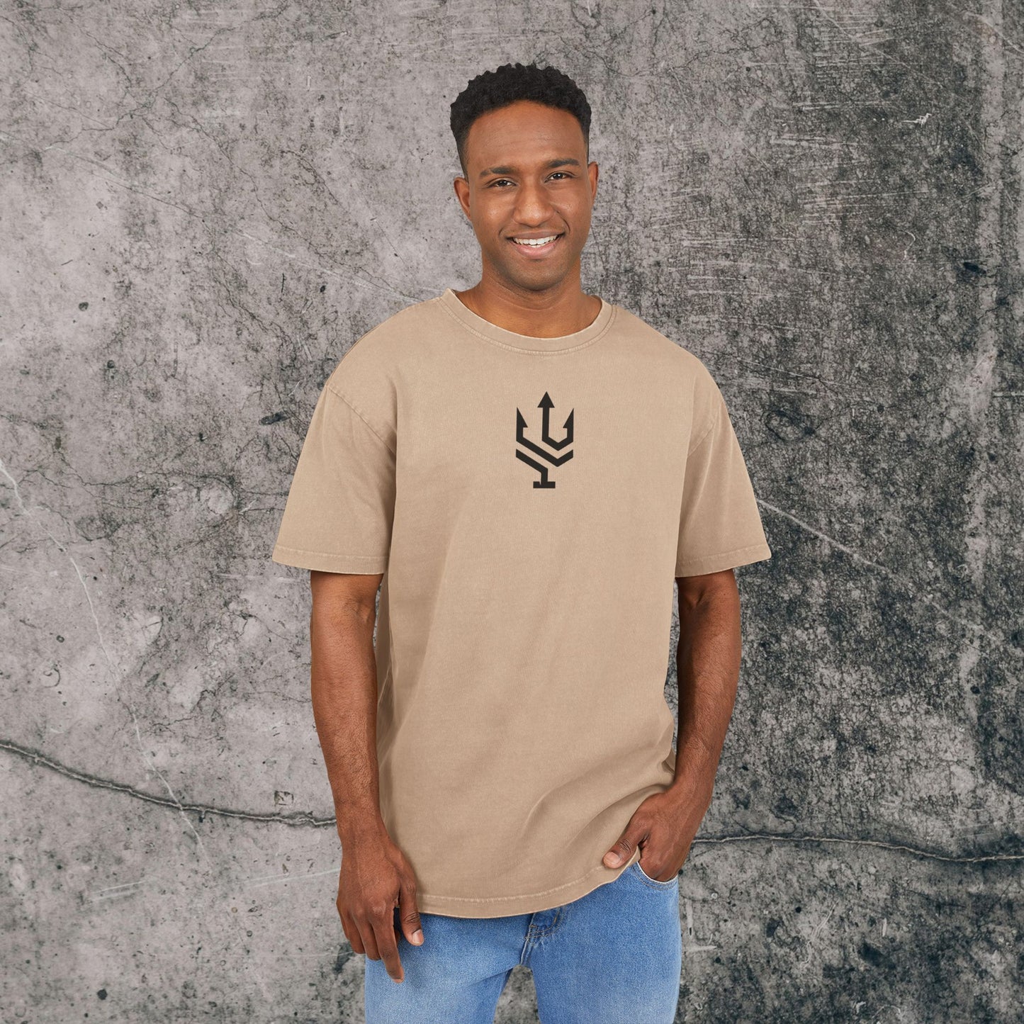 Men's Acid Washed Heavy Oversize Tee - Excellence!