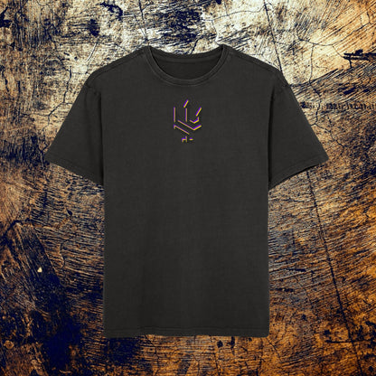 Exclusive Acid Washed Heavy Oversize Tee - Fearless!