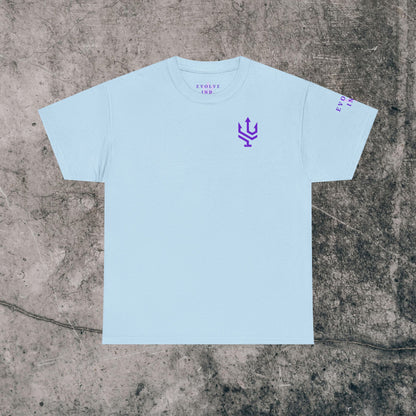 Unisex Heavy Cotton Tee Purple Font - I Elevate!