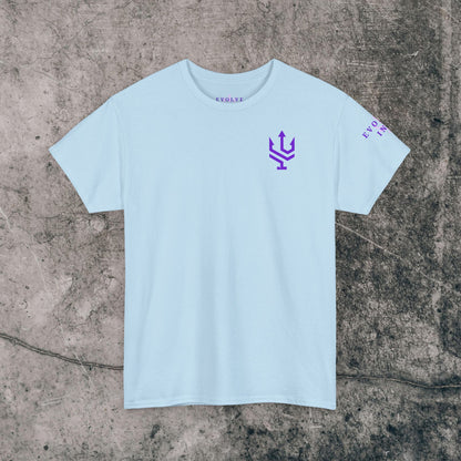 Unisex Heavy Cotton Tee Purple Font - I Elevate!