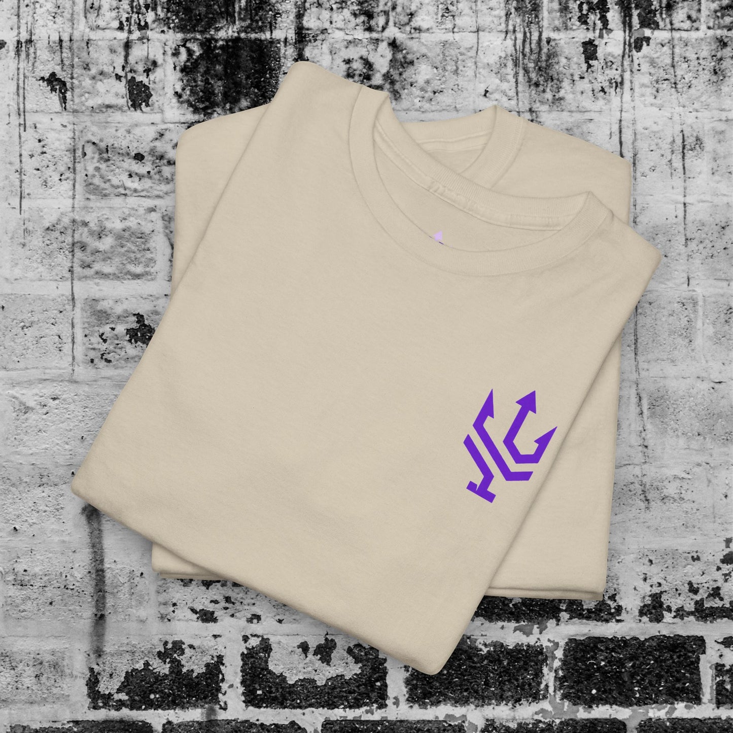 Unisex Heavy Cotton Tee Purple Font - I Elevate!
