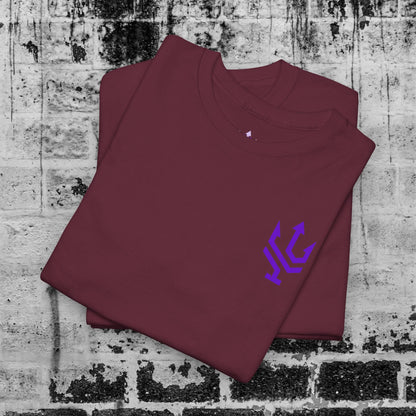 Unisex Heavy Cotton Tee Purple Font - I Elevate!
