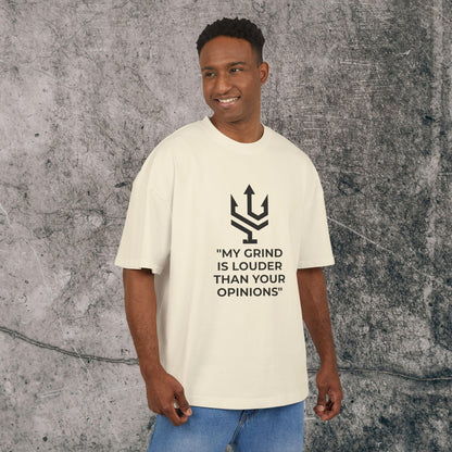UNISEX Oversized Heavy Tee - Grind is Louder!