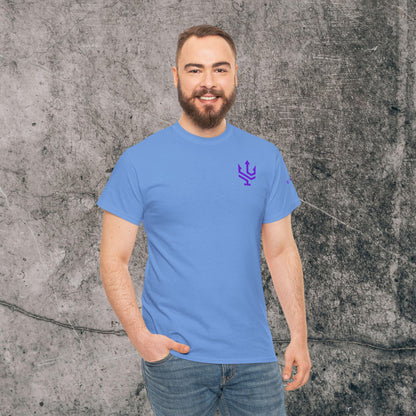 Unisex Heavy Cotton Tee Purple Font - I Elevate!