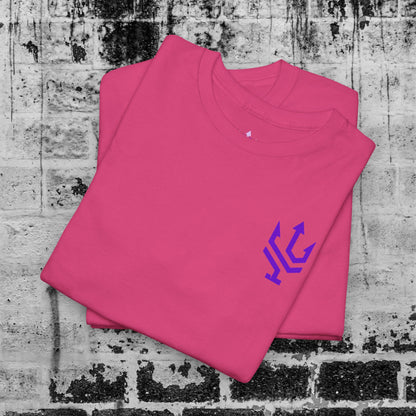 Unisex Heavy Cotton Tee Purple Font - I Elevate!