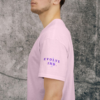 Unisex Heavy Cotton Tee Purple Font - I Elevate!