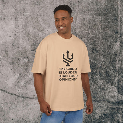 UNISEX Oversized Heavy Tee - Grind is Louder!