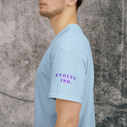Unisex Heavy Cotton Tee Purple Font - I Elevate!