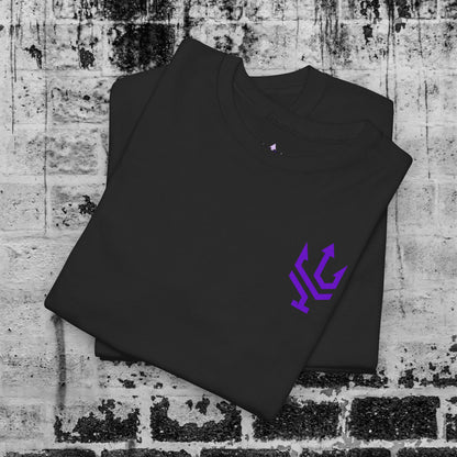 Unisex Heavy Cotton Tee Purple Font - I Elevate!