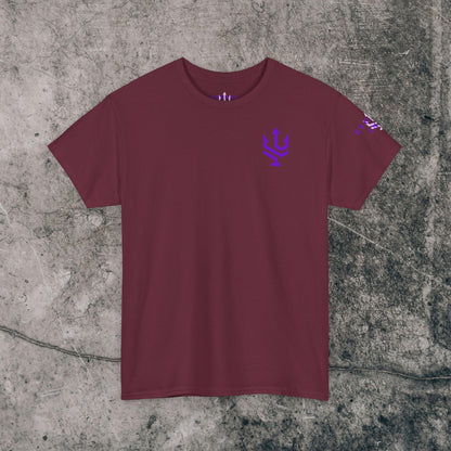 Unisex Heavy Cotton Tee Purple Font - I Elevate!