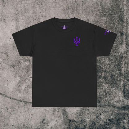Unisex Heavy Cotton Tee Purple Font - I Elevate!