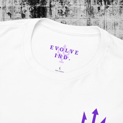 Unisex Heavy Cotton Tee Purple Font - I Elevate!