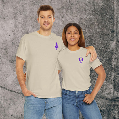 Unisex Heavy Cotton Tee Purple Font - I Elevate!