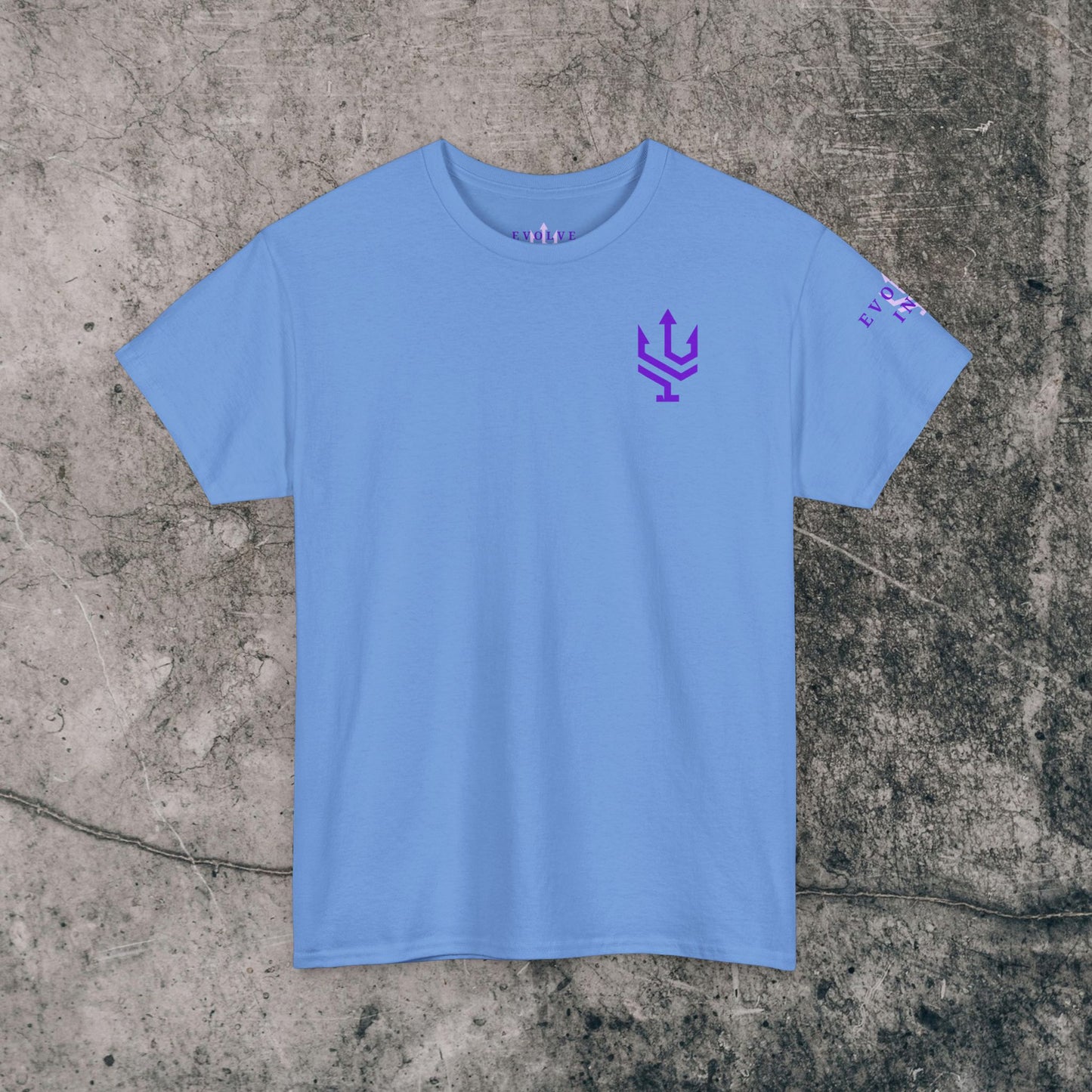 Unisex Heavy Cotton Tee Purple Font - I Elevate!