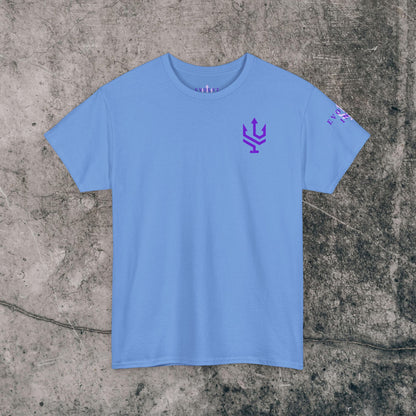 Unisex Heavy Cotton Tee Purple Font - I Elevate!