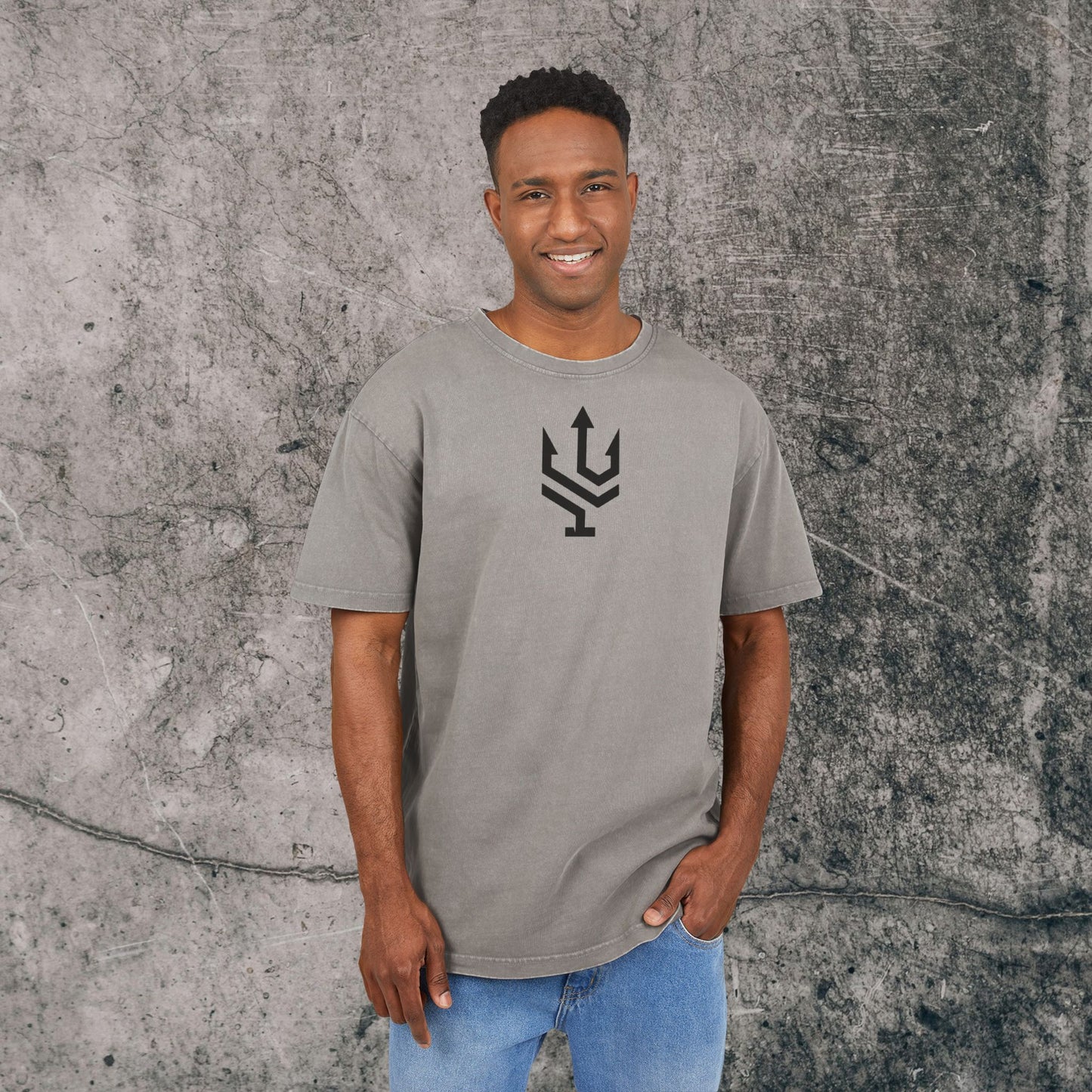 Men's Acid Washed Heavy Oversize Tee - Inspire!