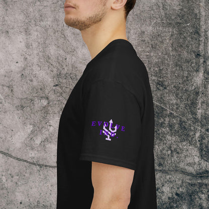 Unisex Heavy Cotton Tee Purple Font - I Elevate!