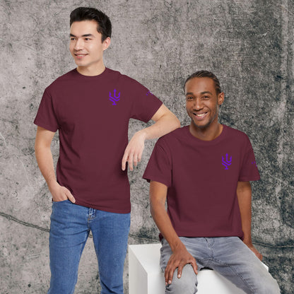 Unisex Heavy Cotton Tee Purple Font - I Elevate!