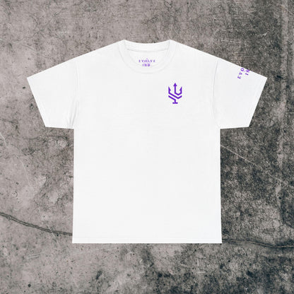 Unisex Heavy Cotton Tee Purple Font - I Elevate!