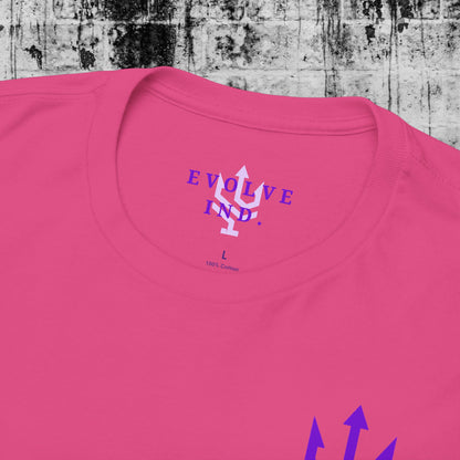 Unisex Heavy Cotton Tee Purple Font - I Elevate!