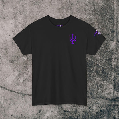 Unisex Heavy Cotton Tee Purple Font - I Elevate!
