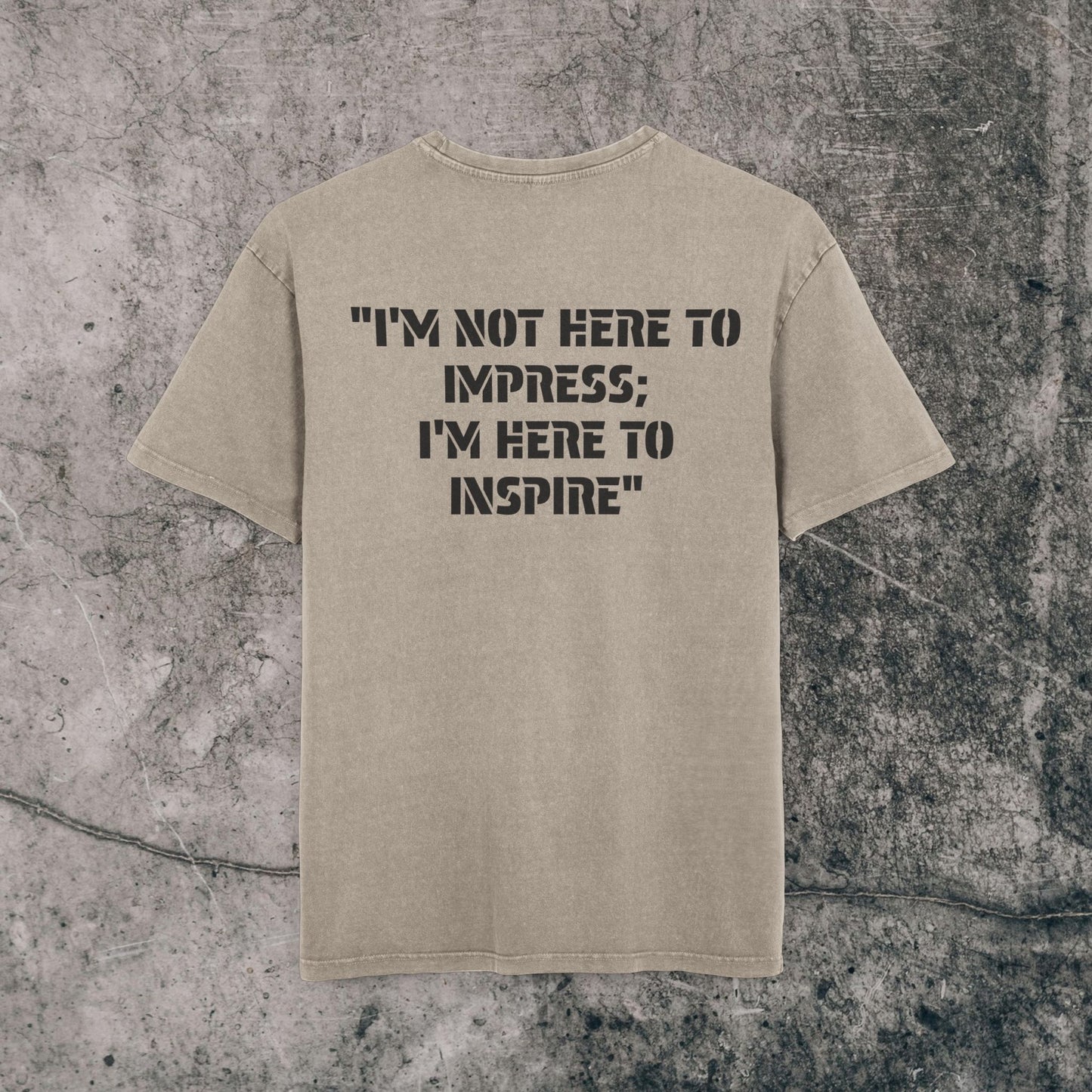 Men's Acid Washed Heavy Oversize Tee - Inspire!