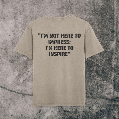 Men's Acid Washed Heavy Oversize Tee - Inspire!
