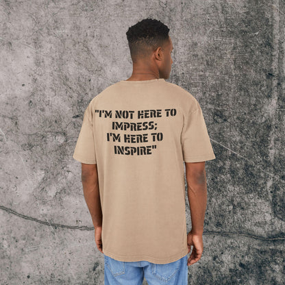 Men's Acid Washed Heavy Oversize Tee - Inspire!